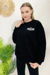 156404 B Yaka Sardonlu Sweatshirt